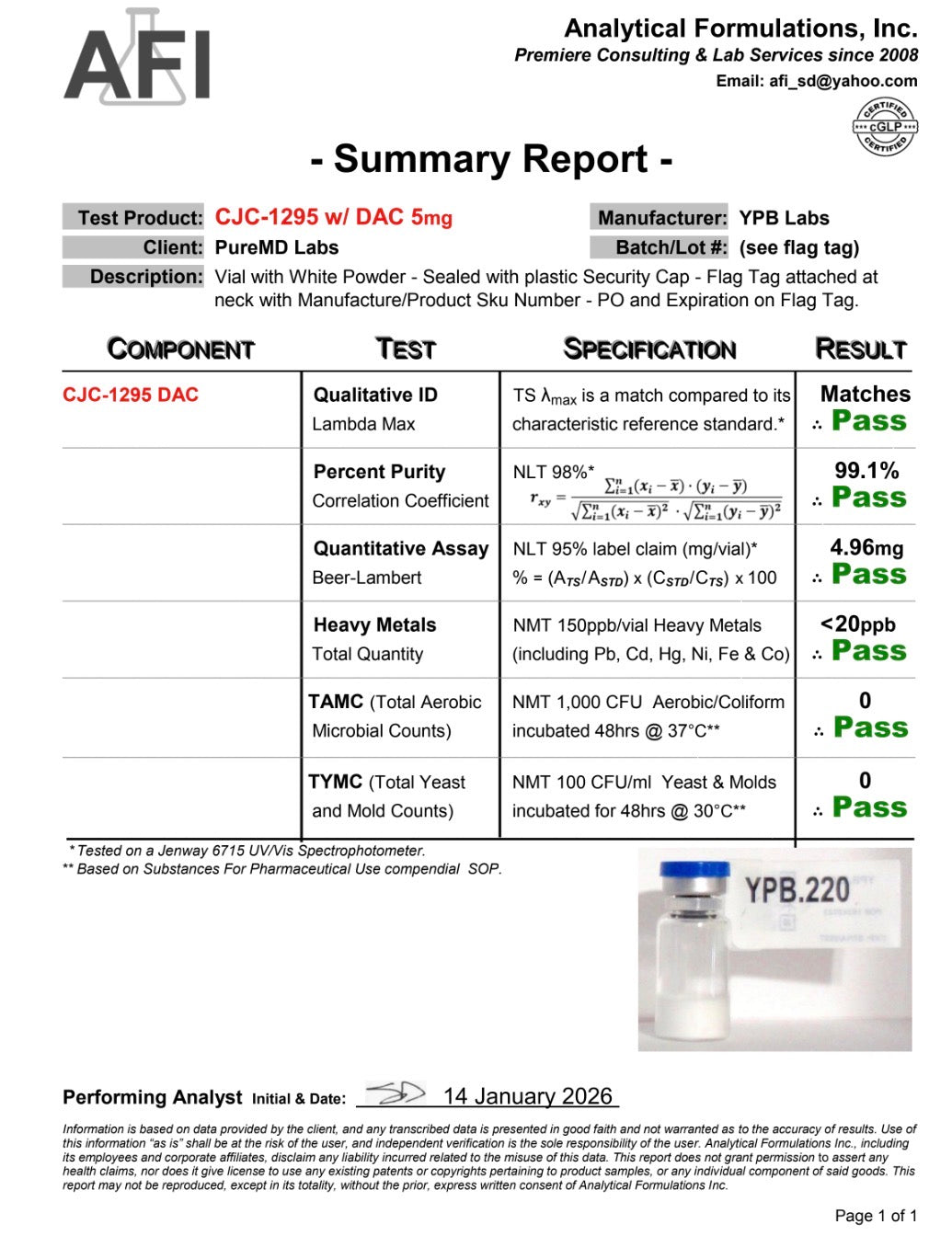 CJC-1295 (Without DAC) (10mg)